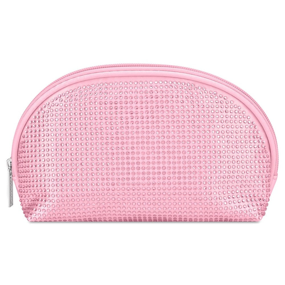 Iscream Pink Iscream Girls Pink Rhinestone Oval Cosmetic Bag