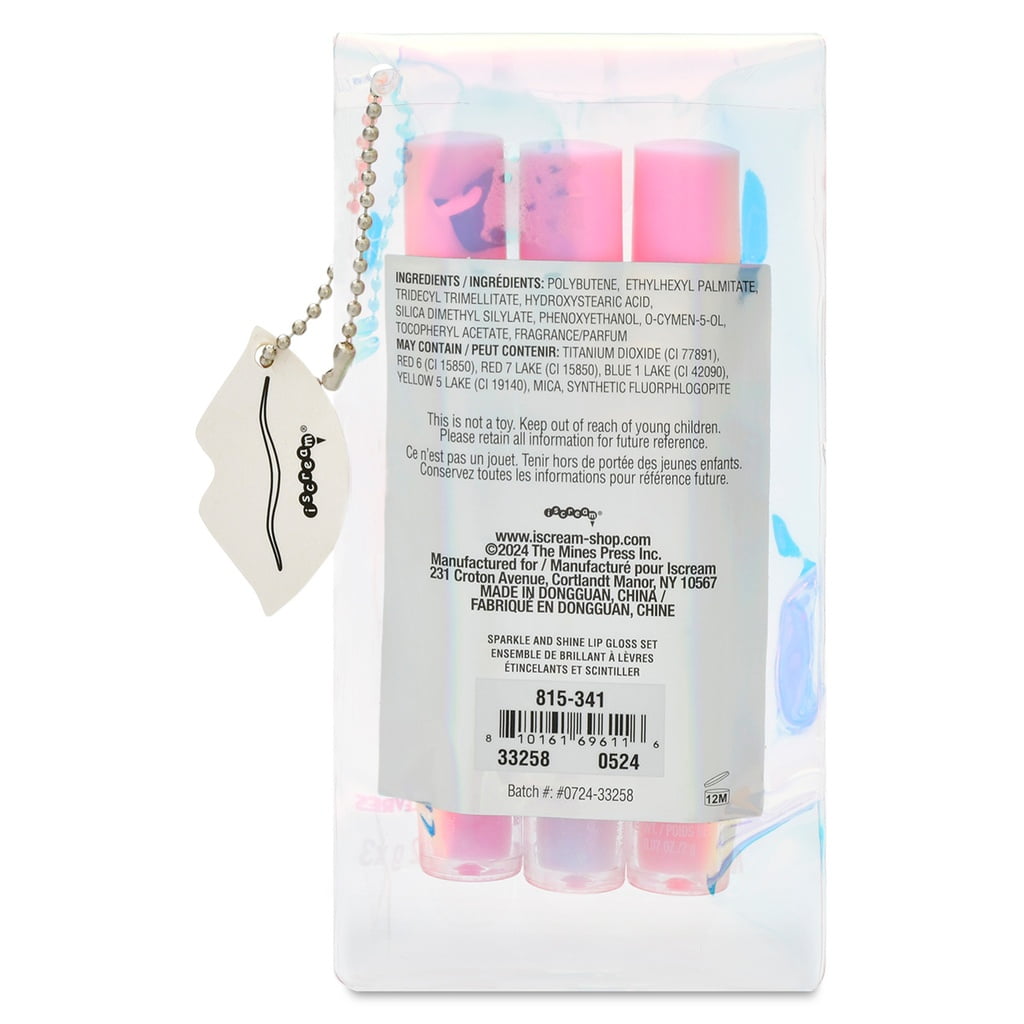 Iscream Iscream Girls Sparkle & Shine Lip Gloss Set