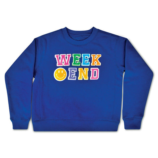 Iscream Midnight / 6-8 Iscream Girls Weekend Midnight Basic Crew Neck Sweatshirt