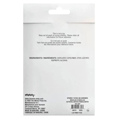 Iscream Sparkly Stick-On Earrings