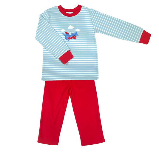 Ishtex Textile Products Airplanes / 12 Mo Ishtex Textile Products Airplane Boys Pant Set