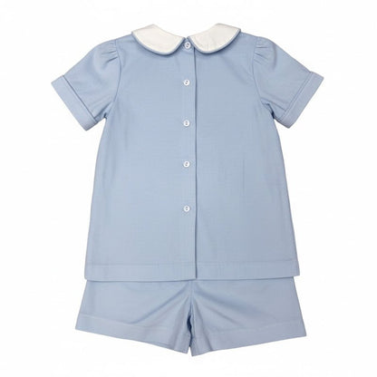 Ishtex Textile ProductsIshtex Textile Products Boys Blue Corduroy Short SetBabysupermarket