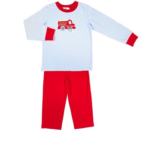 Ishtex Textile Products Fire Engine / 12 Mo Ishtex Textile Products Fire Engine Boys Pant Set