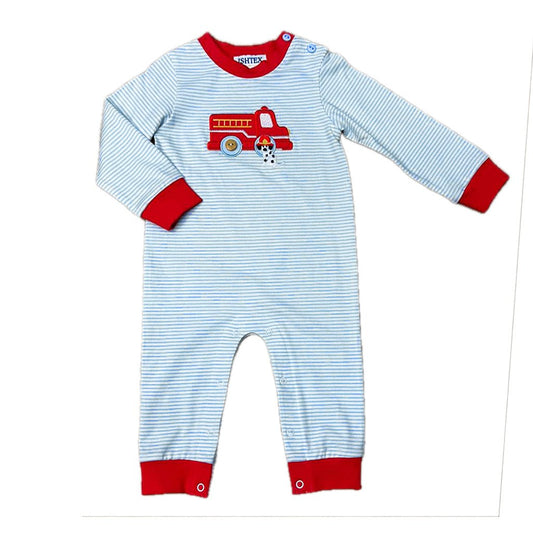 Ishtex Textile Products Fire Engine / 3 Mo Ishtex Textile Products Fire Engine Boys Romper