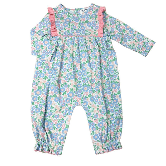 Ishtex Textile Products Floral / 9 Mo Ishtex Textile Products Floral Girls Romper