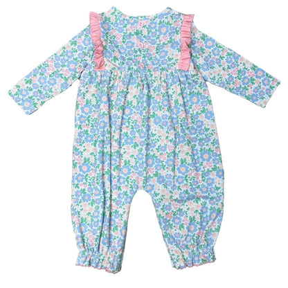 Ishtex Textile Products Ishtex Textile Products Floral Girls Romper