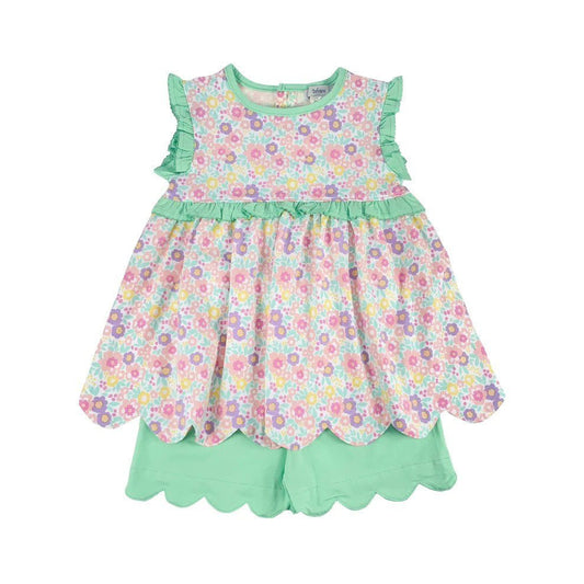 Ishtex Textile Products Apparel & Gifts Meadowland Flower / 2 Toddler Ishtex Textile Products Meadowland Flower Girls Short Set