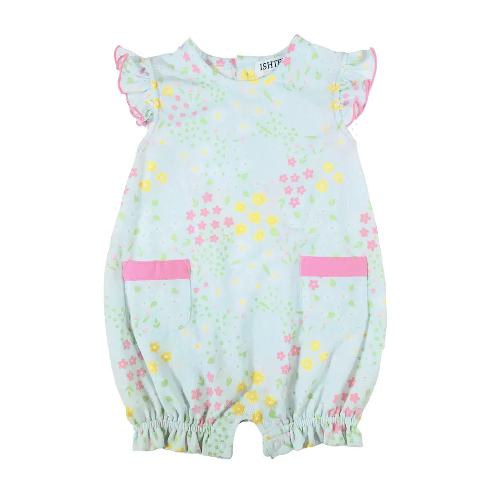 Ishtex Textile Products Mint / 9 Mo Ishtex Textiles Products Girls Flower Bubble