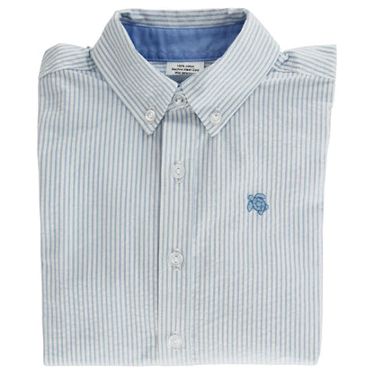 Bailey BoysJ Bailey Boys Roscoe Button Down Shirt - Blue Striped SeersuckerBabysupermarket