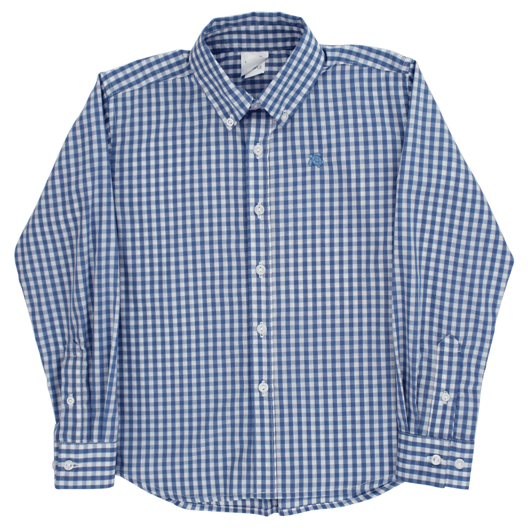 Bailey Boys Boys Shirts Blue Check / 4T/4R J Bailey Button Down Shirt - Blue Check