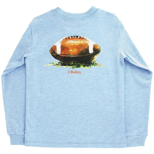 J Bailey by Bailey Boys Long Sleeve Logo Tee- Football