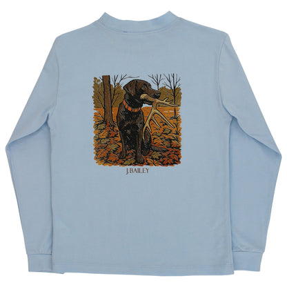 Bailey Boys Boys Shirts Bayberry / 2 Toddler J Bailey Long Sleeve Logo Tee - Antler Dog