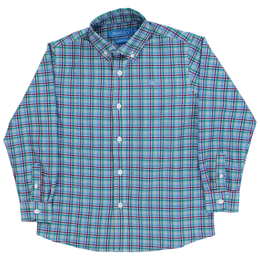 Bailey Boys Boys Shirts Cabin Plaid / 4T/4R J Bailey Performance Button Down Shirt - Cabin Plaid