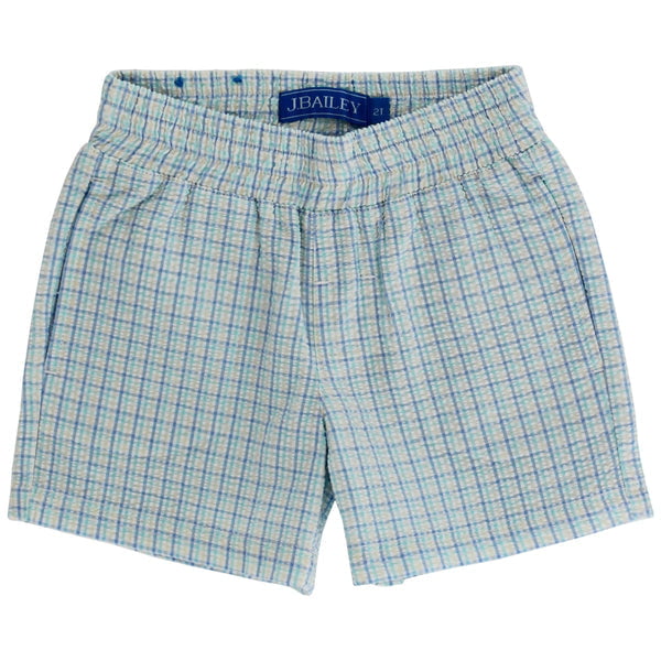 Bailey BoysJ Bailey Seaside Pull On Short - Laurel SeersuckerBabysupermarket
