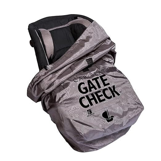 J L Childress Deluxe Gate Check Car Seat Bag Grey