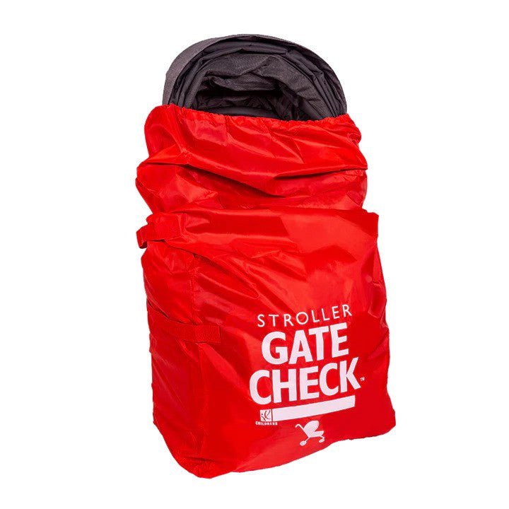 J L Childress Gate Check Standard/Double Stroller Bag Red