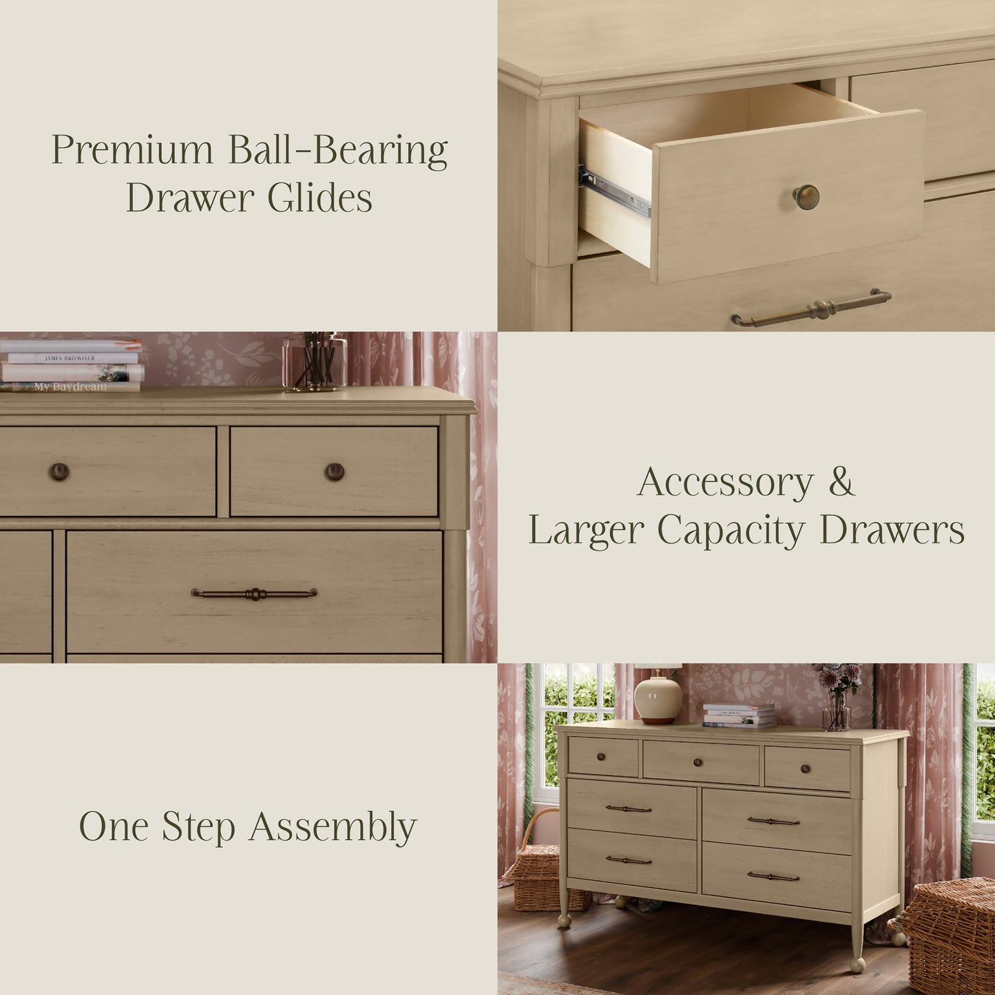 Namesake Alouette 7-Drawer Wide Dresser 56”