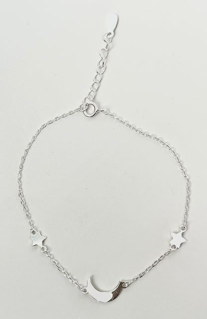 Jack and Jewelz Apparel & Gifts Jack and Jewelz Moon & Star Bracelet