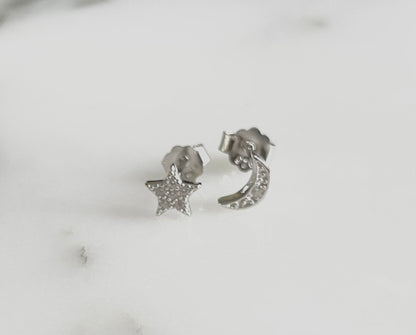 Jack and Jewelz Apparel & Gifts Jack and Jewelz Moon & Star Earrings