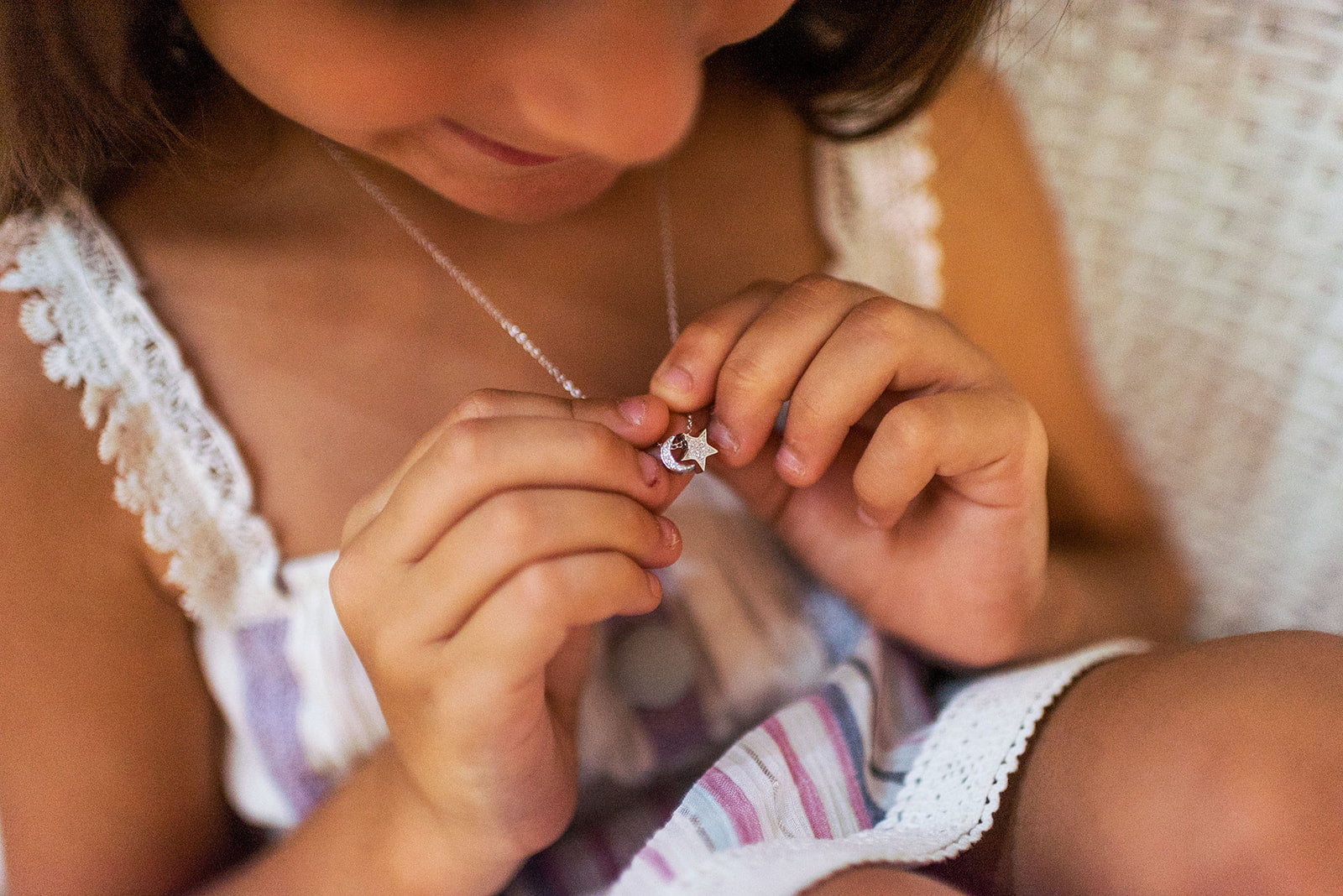 Jack and Jewelz Apparel & Gifts Jack and Jewelz Moon & Star Slider Pendant