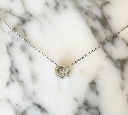 Jack and Jewelz Apparel & Gifts Jack and Jewelz Moon & Star Slider Pendant