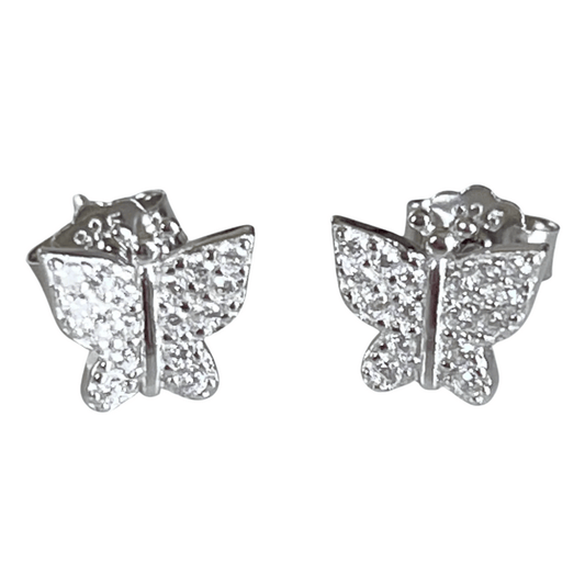 Jack and Jewelz Apparel & Gifts Jack and Jewelz Pave Butterfly Earrings