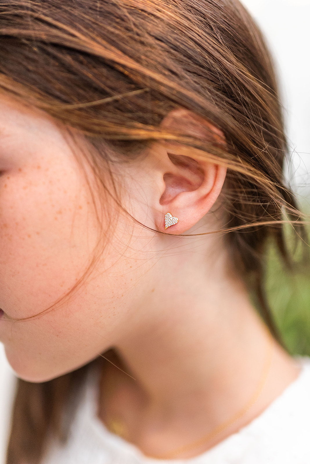 Jack and Jewelz Apparel & Gifts Jack and Jewelz Pave Heart Earrings