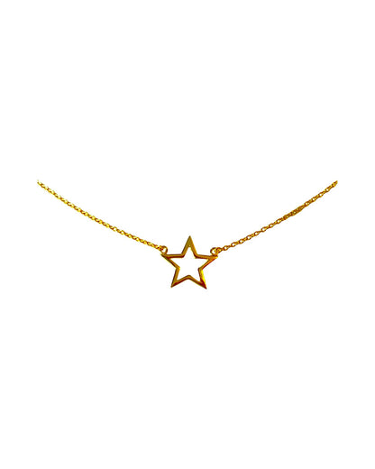 Jack and Jewelz Apparel & Gifts Jack and Jewelz Yellow Gold Open Star Pendant