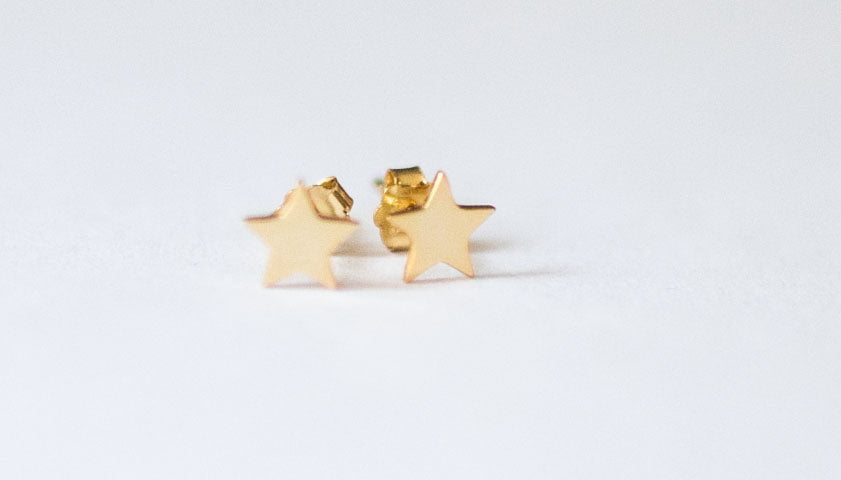 Jack and Jewelz Apparel & Gifts Jack and Jewelz Yellow Gold Star Earrings