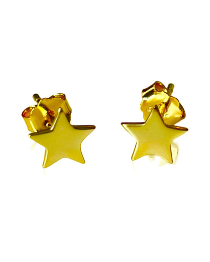 Jack and Jewelz Apparel & Gifts Jack and Jewelz Yellow Gold Star Earrings