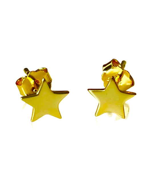 Jack and Jewelz Apparel & Gifts Jack and Jewelz Yellow Gold Star Earrings