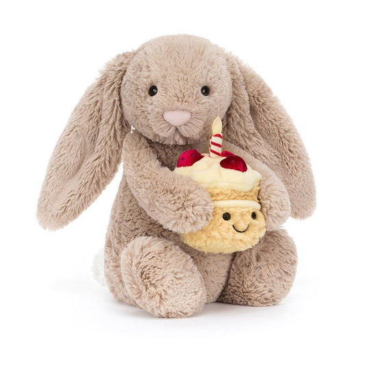 JellycatJellycat Bashful Beige Bunny "Birthday"Babysupermarket