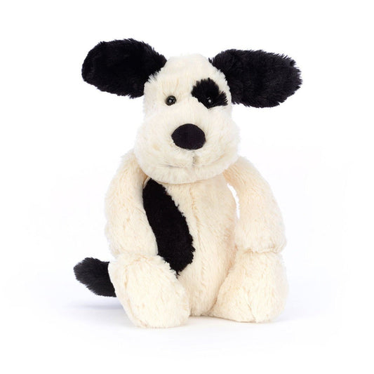 Jellycat Plush Jellycat Bashful Black & Cream Puppy
