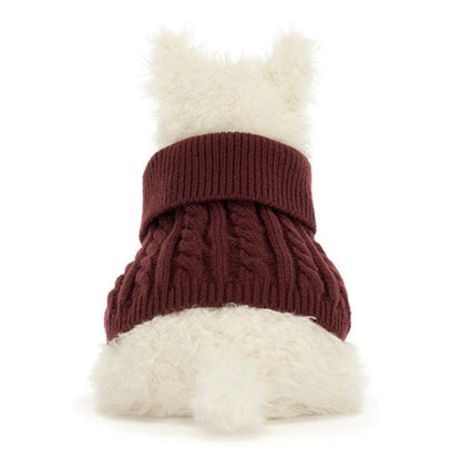 Jellycat Plush Jellycat Munro Scottie Dog Winter Jumper Outfit