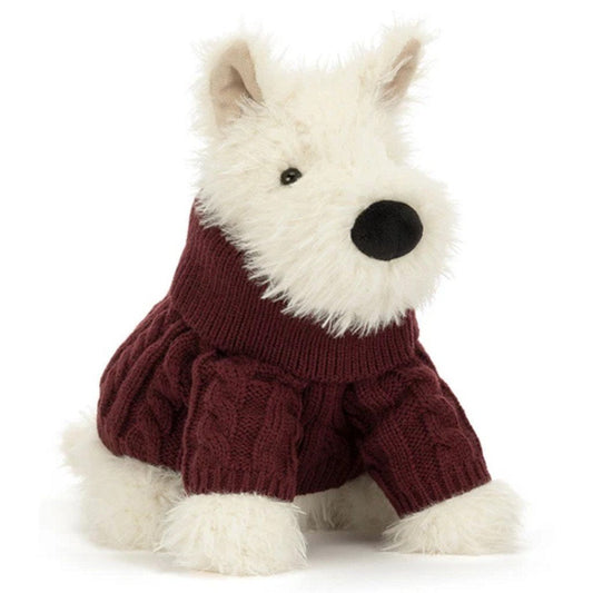 JellycatJellycat Munro Scottie Dog Winter Jumper OutfitBabysupermarket