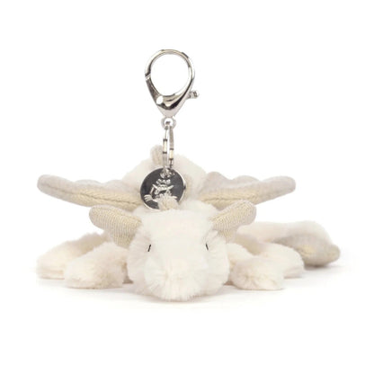 Jellycat Plush Jellycat Snow Dragon Bag Charm