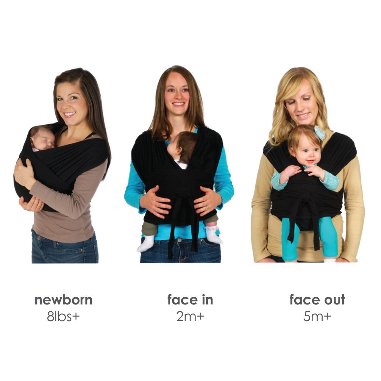 JJ Cole Agility Flex™ Stretch Baby Carrier – Infant Carrier to Toddler Carrier