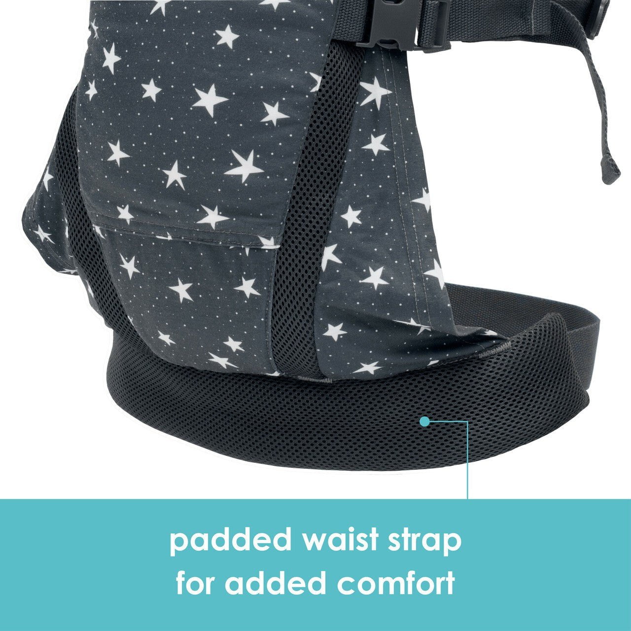 JJ Cole Luma Packable Carrier - 4-Position Baby Carrier Midnight Star