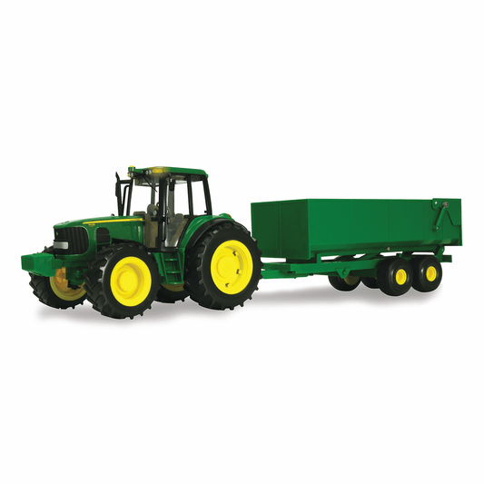 Tomy Play Vehicles John Deere Big Farm 6930 Tractor With Wagon 1:16