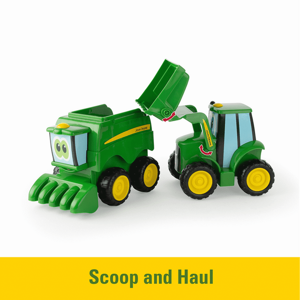 Tomy Play Vehicles John Deere Farmin Friends 2 Toy Set - Johnny Tractor and Corey Combine