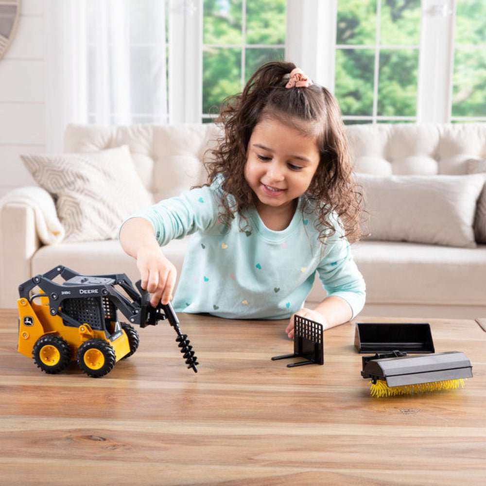 Tomy Play Vehicles John Deere M2 16 Big Farm 318G Skidsteer Set