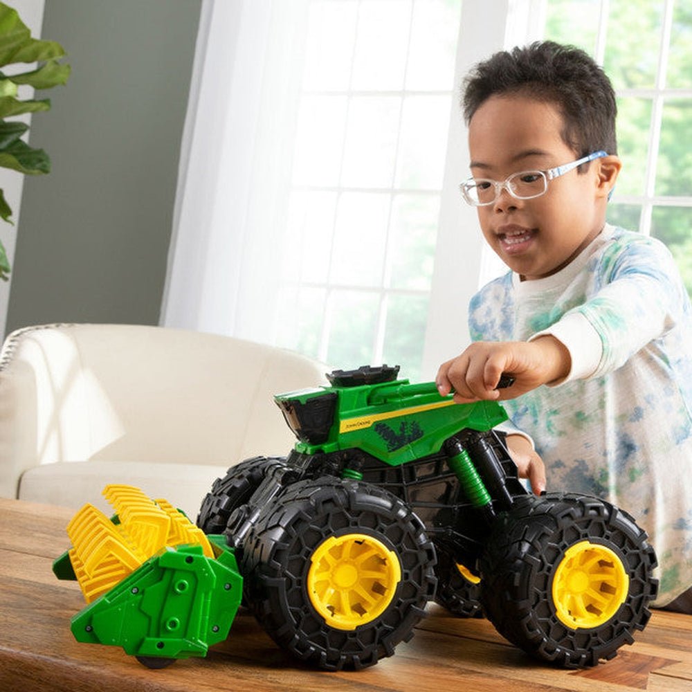 Tomy Play Vehicles John Deere Monster Treads Super Scale Combine