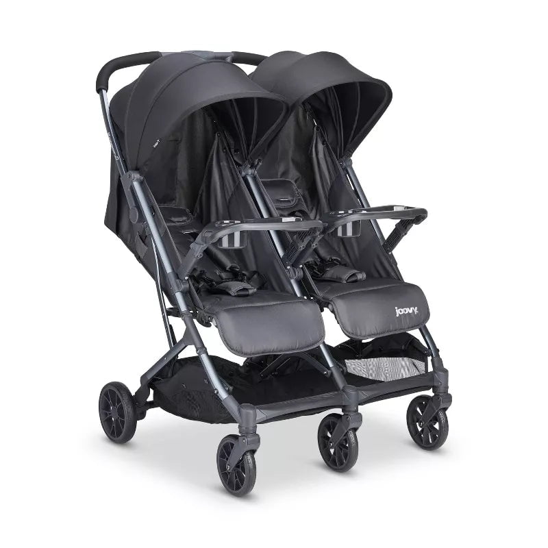 Joovy Kooper X2 Compact Double Stroller Gray