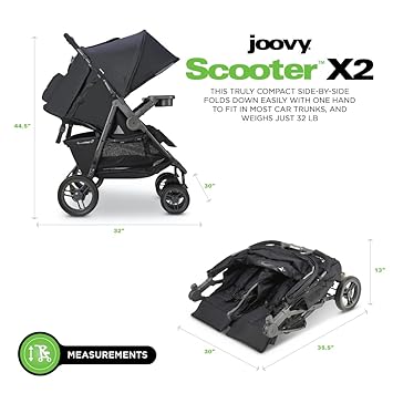 joovy x2 double stroller review Joovy Scooter X2 Double Stroller - Sleek Charcoal