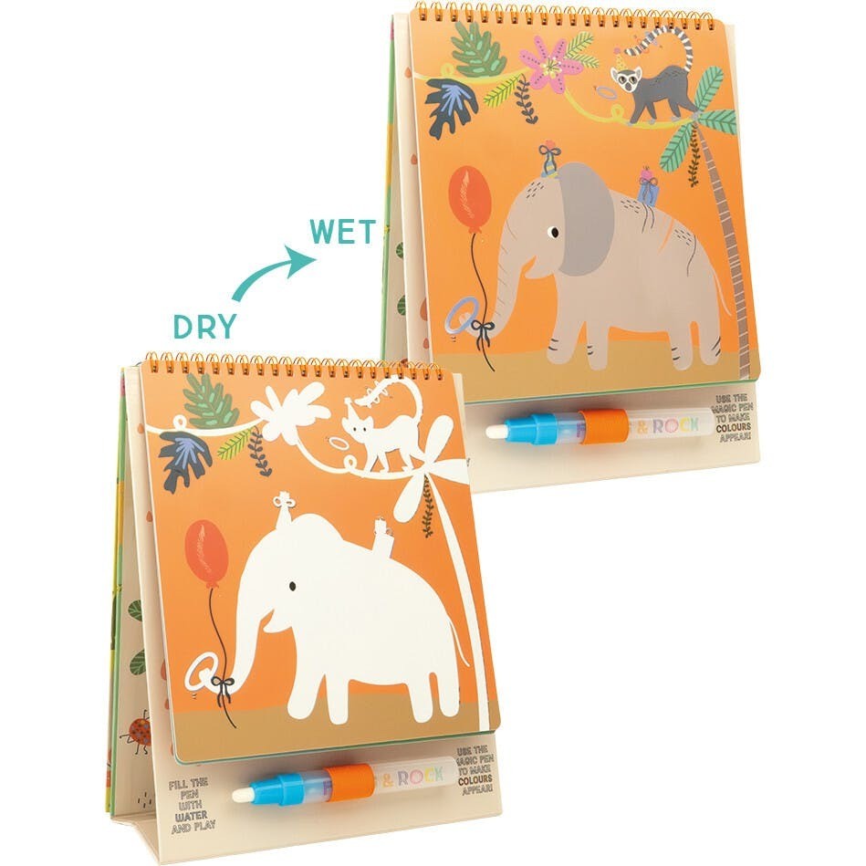 Floss & Rock Toys / Activity / Art and Crafts Jungle Party Magic Water Easel & Pen