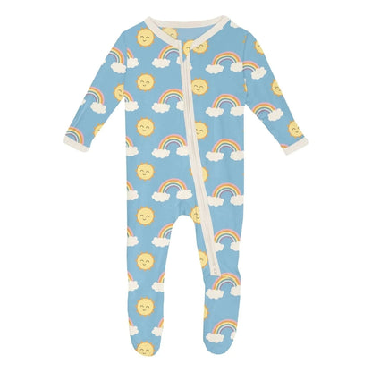 Kickee Pants Infant Sunshine & Rainbows Footie