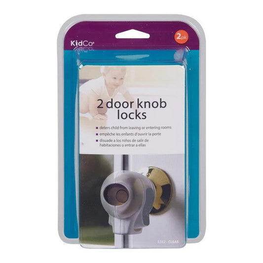 KidCoKidCo 2 Door Knob Locks ClearBabysupermarket