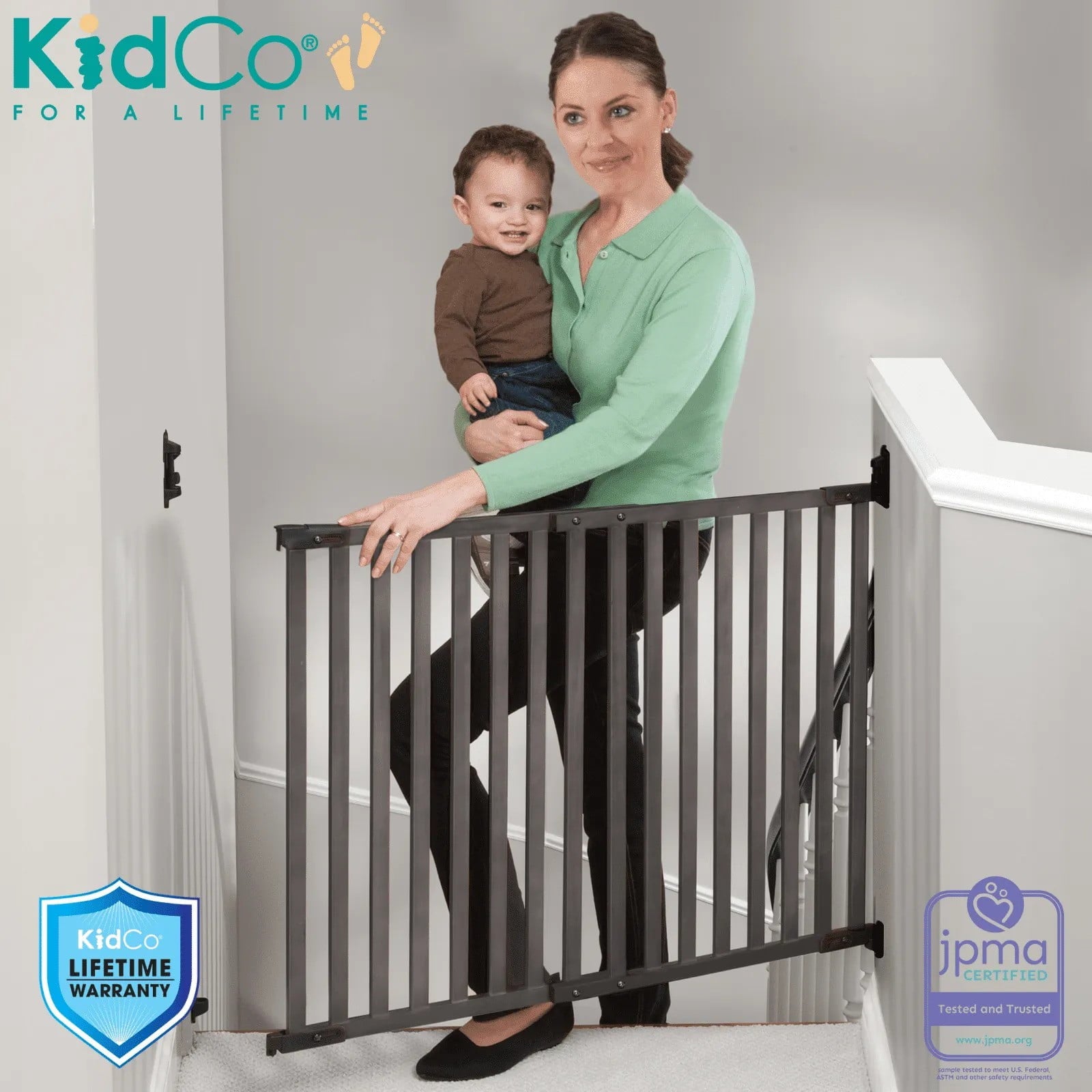 KidCo Baby Care Kidco Bamboo Angle Mount Safeway Gate