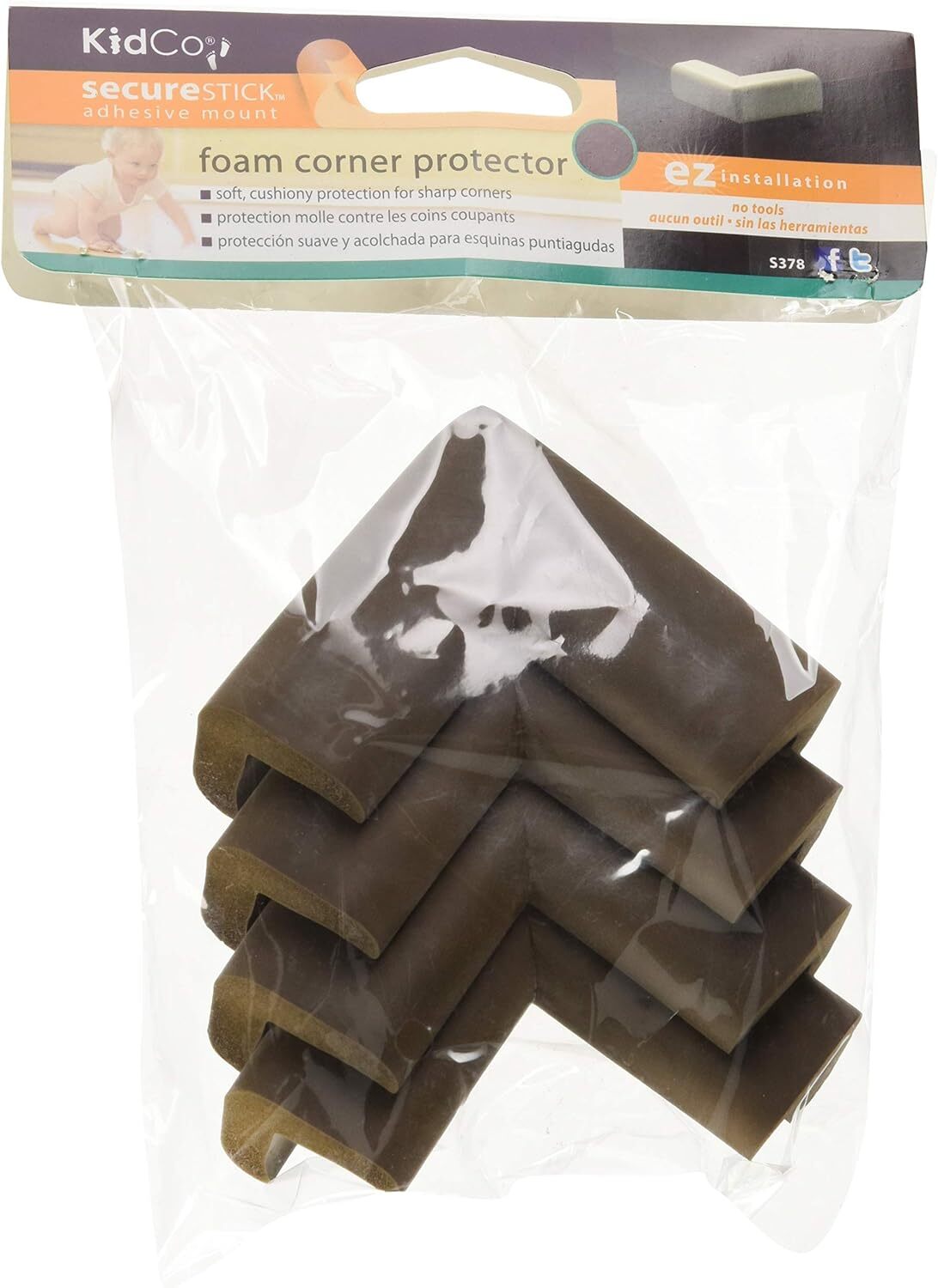 KidCoKidCo Foam Corner Protector BrownBabysupermarket