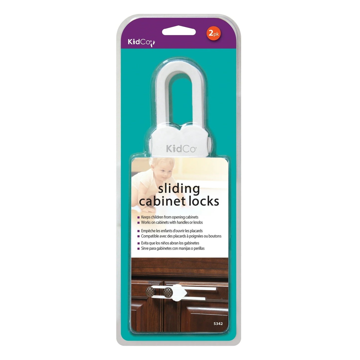 KidCoKidco Sliding Cabinet Locks WhiteBabysupermarket
